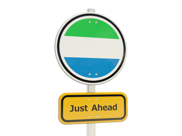 Road sign. Download flag icon of Sierra Leone at PNG format