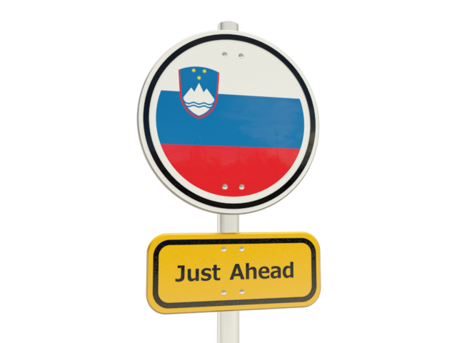 Road sign. Download flag icon of Slovenia at PNG format