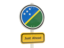 Solomon Islands. Road sign. Download icon.