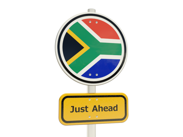 Дорожный знак. Скачать флаг. ЮАР