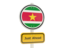 Suriname. Road sign. Download icon.