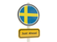 Sweden. Road sign. Download icon.