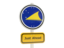 Tokelau. Road sign. Download icon.