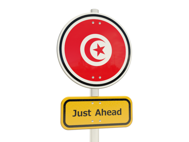 Road sign. Download flag icon of Tunisia at PNG format