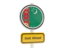 Turkmenistan. Road sign. Download icon.