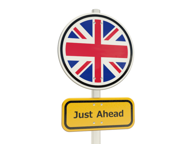 Road sign. Download flag icon of United Kingdom at PNG format