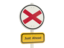 Flag of state of Alabama. Road sign. Download icon