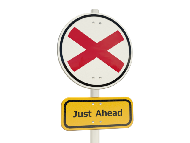 Road sign. Download flag icon of Alabama