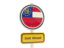 Flag of state of Georgia. Road sign. Download icon