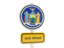 Flag of state of New York. Road sign. Download icon