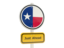 Flag of state of Texas. Road sign. Download icon