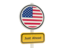 United States of America. Road sign. Download icon.