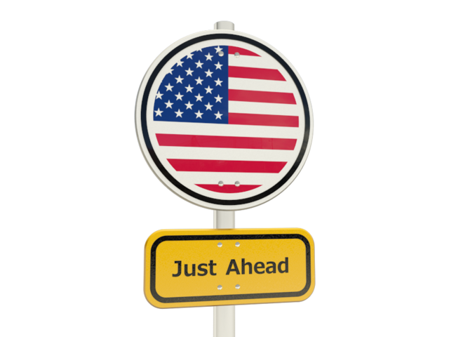 Road sign. Download flag icon of United States of America at PNG format