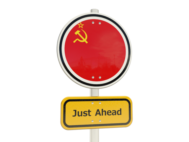Road sign. Download flag icon of Soviet Union at PNG format