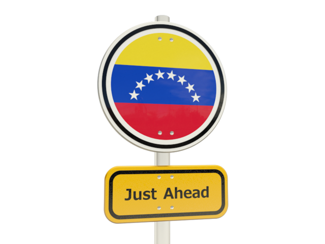 Дорожный знак. Скачать флаг. Венесуэла
