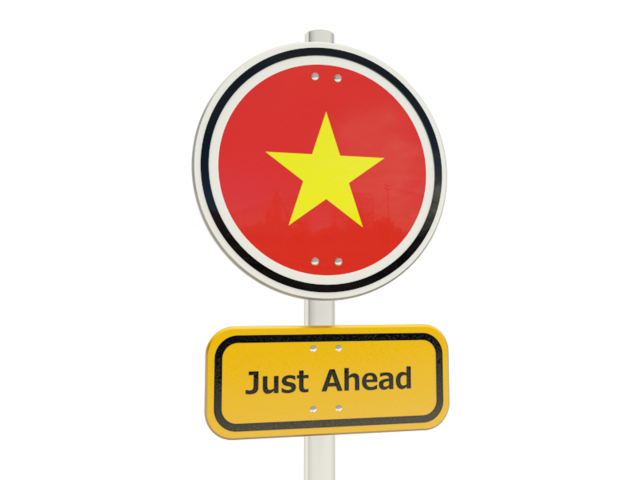 Road sign. Download flag icon of Vietnam at PNG format