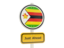 Zimbabwe. Road sign. Download icon.