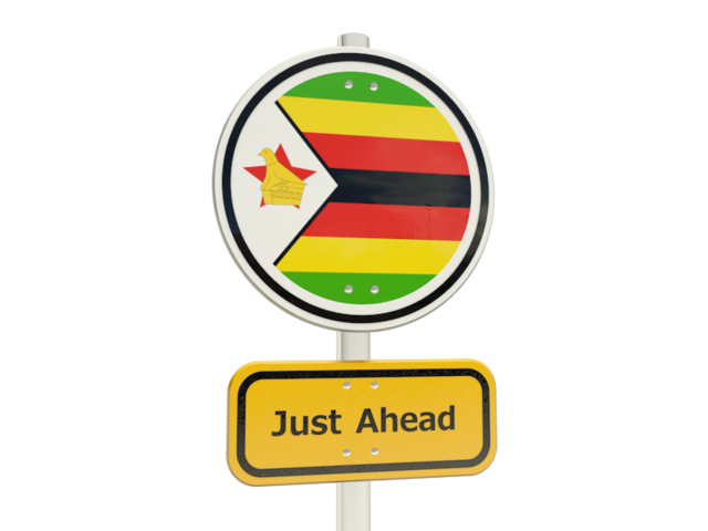Road sign. Download flag icon of Zimbabwe at PNG format