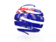 Австралийский Союз. Круглая 3d иконка. Скачать иллюстрацию.