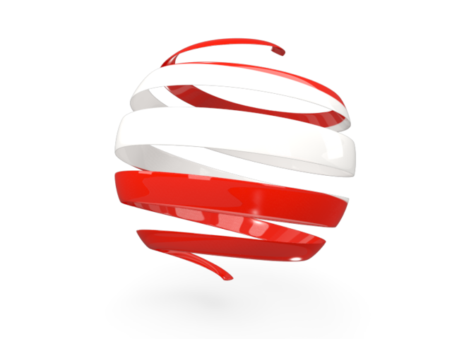 Round 3d icon. Download flag icon of Austria at PNG format