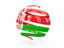 Белоруссия. Круглая 3d иконка. Скачать иллюстрацию.