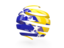 Bosnia and Herzegovina. Round 3d icon. Download icon.