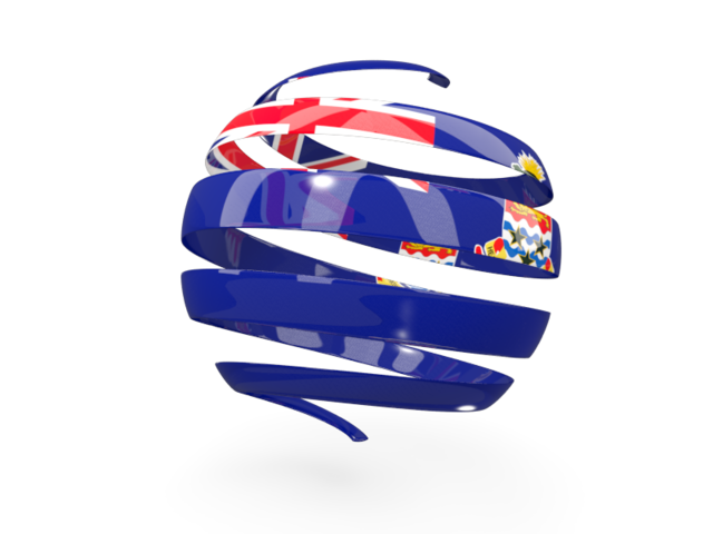 Round 3d icon. Download flag icon of Cayman Islands at PNG format