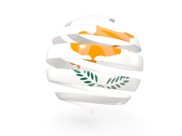 Round 3d icon. Download flag icon of Cyprus at PNG format