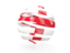 England. Round 3d icon. Download icon.