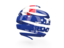 French Southern and Antarctic Lands. Round 3d icon. Download icon.
