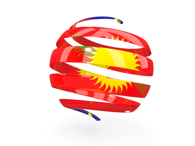 Round 3d icon. Download flag icon of Guadeloupe at PNG format