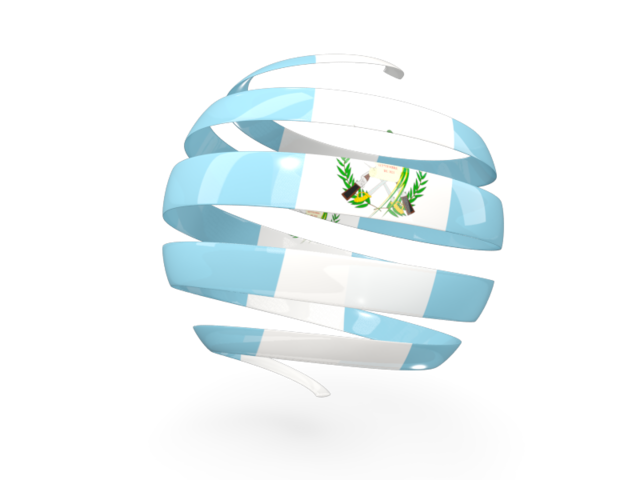 Round 3d icon. Download flag icon of Guatemala at PNG format