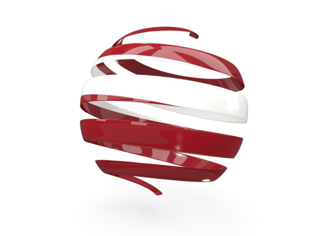 Round 3d icon. Download flag icon of Latvia at PNG format