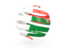 Madagascar. Round 3d icon. Download icon.