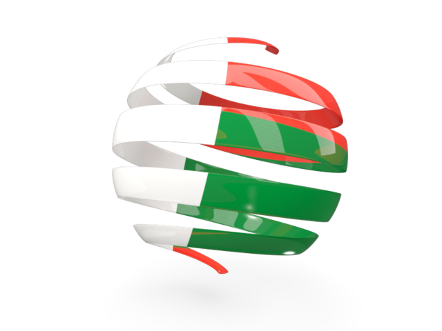 Round 3d icon. Download flag icon of Madagascar at PNG format