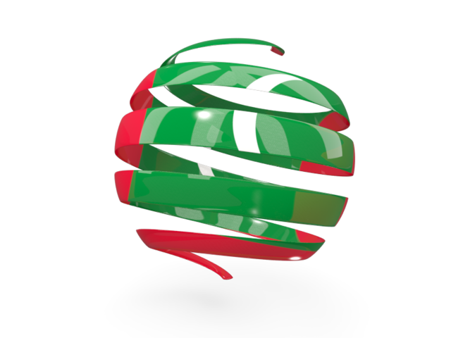 Round 3d icon. Download flag icon of Maldives at PNG format