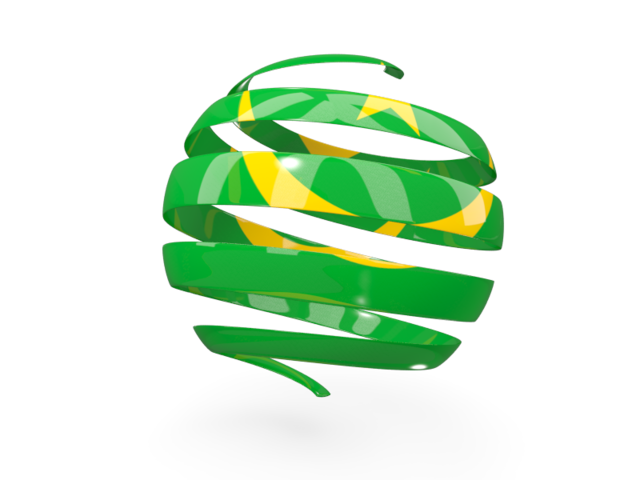 Round 3d icon. Download flag icon of Mauritania at PNG format