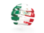 Mexico. Round 3d icon. Download icon.