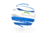 Nicaragua. Round 3d icon. Download icon.