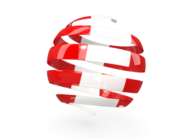 Round 3d icon. Download flag icon of Peru at PNG format