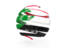 Sudan. Round 3d icon. Download icon.