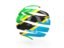 Tanzania. Round 3d icon. Download icon.