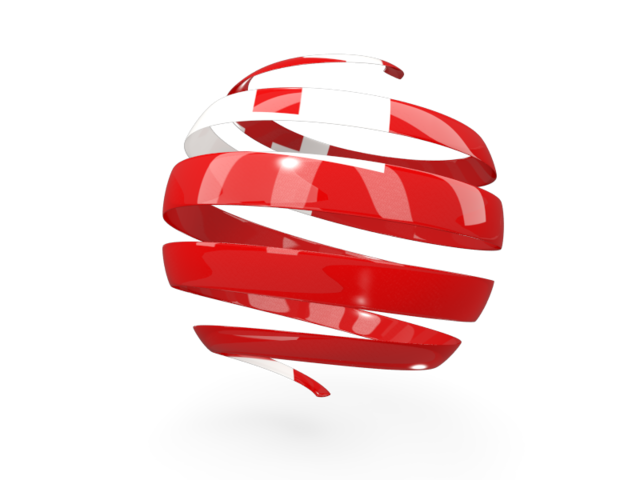 Round 3d icon. Download flag icon of Tonga at PNG format