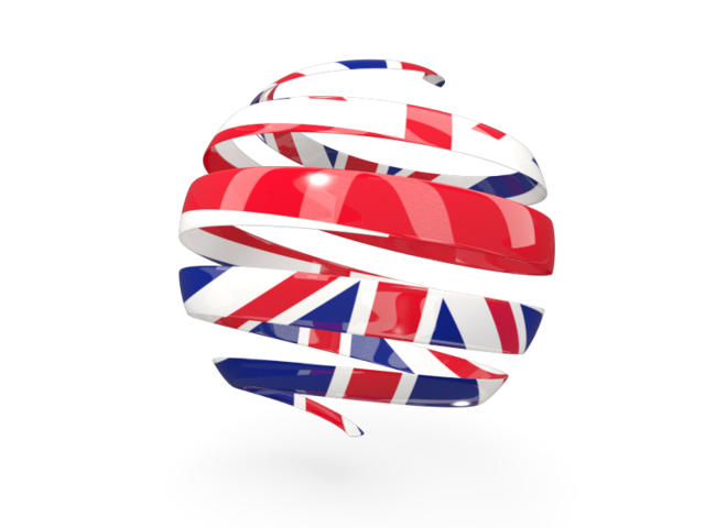 Round 3d icon. Download flag icon of United Kingdom at PNG format