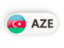 Azerbaijan. Round button with ISO code. Download icon.