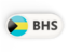 Bahamas. Round button with ISO code. Download icon.