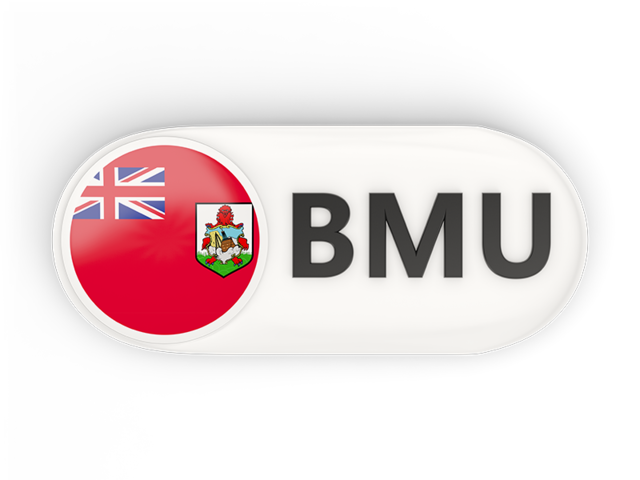Round button with ISO code. Download flag icon of Bermuda at PNG format
