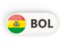 Bolivia. Round button with ISO code. Download icon.