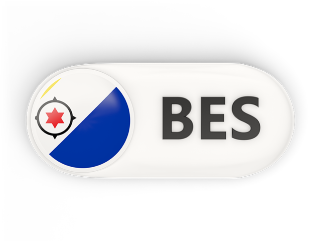 Round button with ISO code. Download flag icon of Bonaire at PNG format