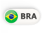 Brazil. Round button with ISO code. Download icon.